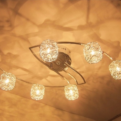 20w g4 aluminum s type flush mount light chandelier 110v/220v [ceiling-light-5681]