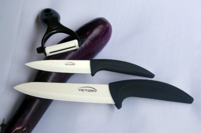 3 PCS/set ,4"+6''+Peeler Zirconia Ceramic Knife Sets ,Non-slip Handle White Knife Blade,CE FDA Certified ,Free Shipping [4+6+peeler 86|]