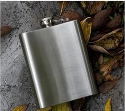 Fine stainless steel portable Men's flagon kettle wine drinks 7OZ Travel Camping (FREE SHIPPING)