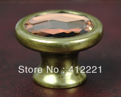Free Shipping 10pcs Pull Handle Crystal Glass Cabinet Knob Cupboard Drawer Door Wardrobe Doorknob [Crystal Door knob&Furniture]