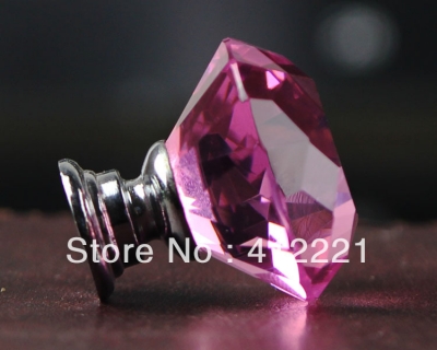 Free shipping 10pcs/lot size 30mm factory wholesale crystal bedroom furniture knob pull