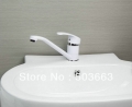 New White Color Painting Finish Kitchen & Sink Mixer Tap Swivel Faucet L-5298