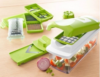 Nicer Dicer Plus Vegetables Fruits Dicer Food Slicer Cutter Containers Chopper Peelers Set of 12 kitchen tools