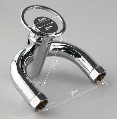 Wall-mounted Waterfall Glass Mixer Tap Bathtub Faucet CM0320