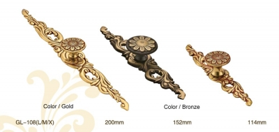 Wholesale! Retail! Europe type furniture pure Copper handle & Knobs Free shipping ! handles knob GL-108
