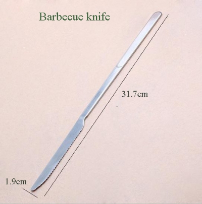 Wholesale Stainless Steel Barbecue Knife BBQ Tools 10pcs/Lot
