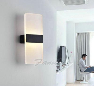 acrylic wall lamp bedside lamp mini modern minimalist bedroom living room hallway light 3w warm white led wall sconce [led-acrylic-lamps-4525]