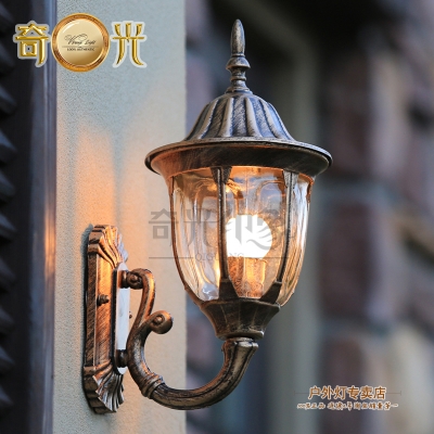 aluminum+glass retro outdoor wall lights ip54 outdoor lamp balcony outdoor lighting wall lamps led bulb include ac 100-240v [outdoor-wall-lamps-3486]