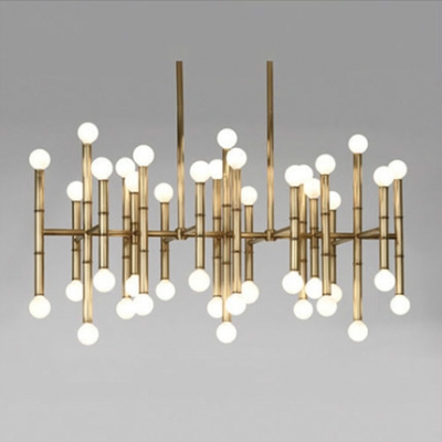 jonathan adler meurice rectangular chandelier bamboo droplight light bronze color designer home table lighting [creative-art-deco-3084]