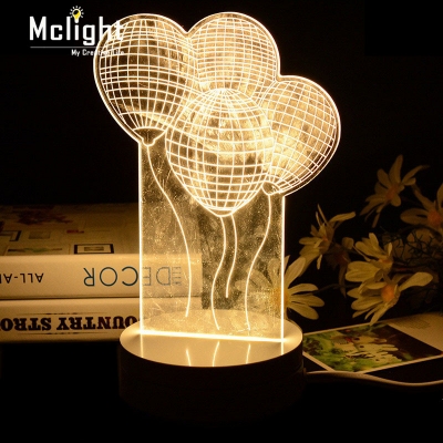 led 3d table lamp bedside led night light for baby desk lamp romantic atmosphere lamp for girlfriend wedding new year gift [table-lamp-6905]