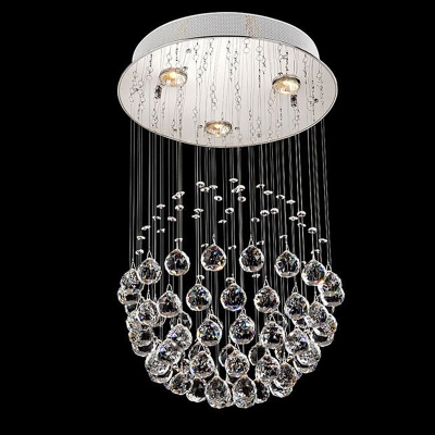 led ceiling light crystal semi flush mount crystal ceiling light gu10 stainless steel sh5008 [ceiling-lights-3982]