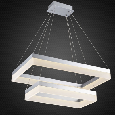 led pendant light modern rectangle black pendant suspension light fixture silver dining room light