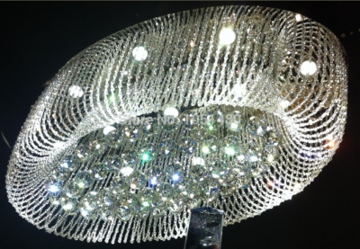 luxury oval crystal chandeliers modern lighting for /home /el l800*w400*h500mm