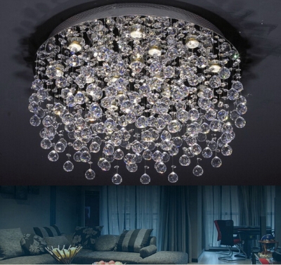 modern crystal chandelier rain drop crystal lamp for living room luxury crystal balls light fixtures [modern-crystal-chandelier-4929]