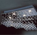 modern rectangular crystal chandelier light for living room crystal lighting