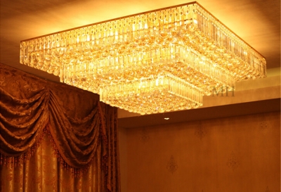 new design modern 3 layers crystal chandeliers lustre de cristal lamp foyer chandeliers [modern-crystal-chandelier-4838]
