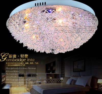 new fashion design chrome modern ceiling lights bedroom lamp dia500*h160mm