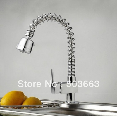 new pull out and down faucet chrome swivel kitchen sink mixer vessel tap spray kitchen brass faucet XL-8544