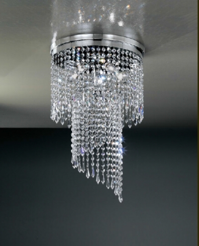 s round crystal light chandelier ceiling fixtures room lamps dia400*h650mm home lighting