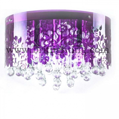 surface mounted led ceiling light flush mount crystal ceiling lamps for home purple color luxury crystal ceiling light led lamp
