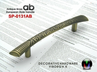 (4 pieces/lot) 128mm VIBORG Zinc Alloy Drawer Handles& Cabinet Handles &Drawer Pulls & Cabinet Pulls, SP-0131-AB-128