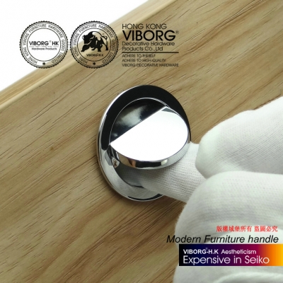 (4 pieces/lot) VIBORG Zinc Alloy Drawer Handles & Cabinet Handles &Drawer Pulls & Cabinet Pulls & Knobs- Chrome, SA-766-PSS [Cabinet/Drawer Knob 826|]