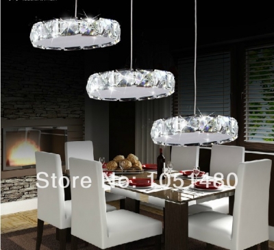 2014 top s flush mount lustre modern led crystal chandelier, hang wire dinning room light [led-chandelier-4941]