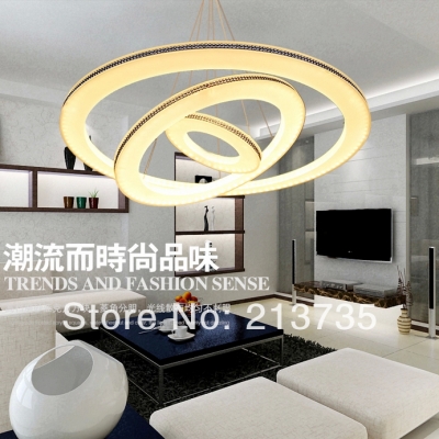 2015 new arrival modern led pendant light smd 5050 light fixture, fashion designer hanging lamp ring lighting 110-240v [crystal-chandelier-5573]