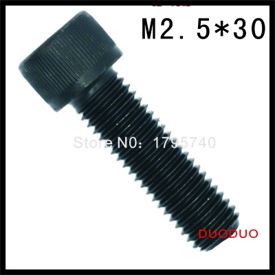 500pc din912 m2.5 x 30 grade 12.9 alloy steel screw black full thread hexagon hex socket head cap screws [full-thread-hexagon-hex-socket-head-cap-screws-544]