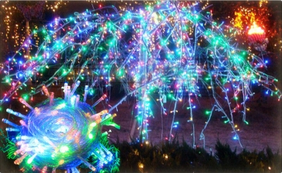 50m 300led string christmas fairy lights for holiday party home outdoor twinkle decoration multicolor/blue white/ warm white