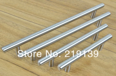 C.C256mm T Shape Solid Stainless Steel Furniture Kitchen Cabinet Door Handle Drawer Pull Bar [Stainless Steel Handle 7|]