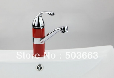 Free Shipping Deck Mount Chrome Sink Mixer Tap Basin Faucet Sink Tap Bath Brass Faucet Vanity Faucet Spray Paint Finish L-0164 [Spray Paint Faucet 2492|]