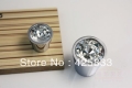 Sngle K9 Crystal & Zinc Alloy Furniture Bright Chrome& Clear Crystal Cabinet Knobs And Handles Knobs&Handle