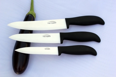 VICTORY Ceramic Knife Set 5 inch+6 inch+7 inch White Blade Ceramic Knives Set,Free Shipping