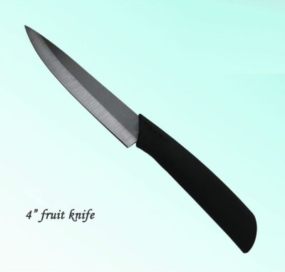 Wholesale 5PCS/lot 4" 4inch Black Blade Straight handle Fruit Knife Set Ceramic Cutlery Knives Hight Quality knife free shipping