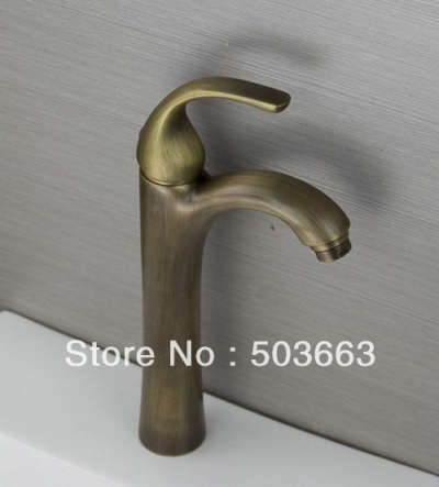 Wholesale Classic Antique brass Bathroom Faucet Basin Sink Spray Single Handle Mixer Tap S-846