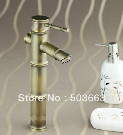 Wholesale New Antique brass Bathroom Faucet Basin Sink Spray Mixer Tap S-842