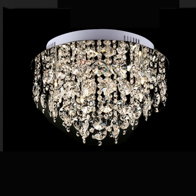circular vanity lustre led k9 crystal chandelier light fixture home lighting kitchen dining room lamp crystal pending [15-crystal-chandelier-7004]
