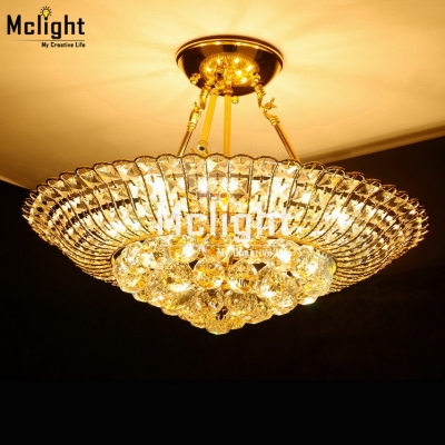 contemporary home crystal chandelier light empire chandelier fixture round shape dia.55cm