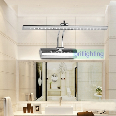 front mirror wall mount lighting led chrome picture lighting stainless steel bathroom lighting high power led mirror lighting [wall-lamps-2236]