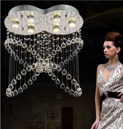 luxury modern crystal lights aisle lights creative porch lights crystal ceiling chandelier lighting fixtures [staircase-chandelier-2647]