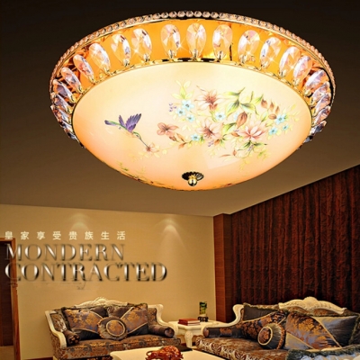 modern led ceiling lights for living room diameter 600mm hand painting lamp shades for ceilings