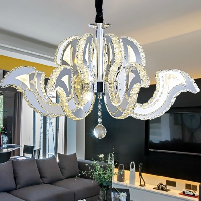 modern round vanity lustre led k9 foyercrystal chandelier light fixture home lighting kitchen dining room lamp luminaire [15-crystal-chandelier-7210]