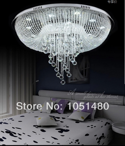 new item round living room ceiling chandelier crystal lamp modern home lighting [crystal-pendant-light-5308]