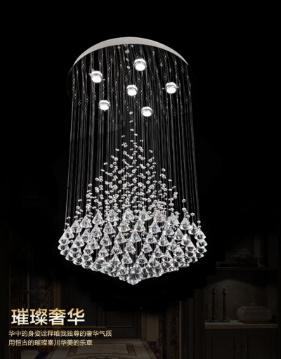 professional crystal chandelier manufacturer , lustres restaurant lamp , modern home lighting [modern-crystal-chandelier-4935]