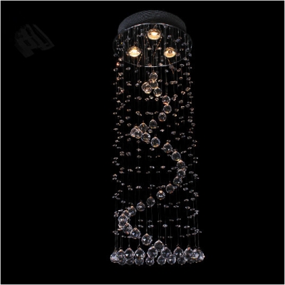rustic chandelier 110/220v d30cm h80cm [crystal-chandelier-6265]