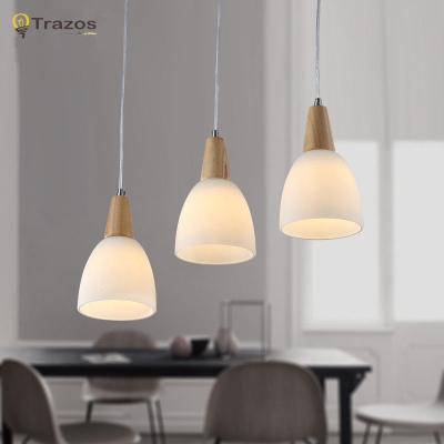 skrivo design wood and aluminum lamp slope lamps pendant lights restaurant bar coffee dining room led hanging light fixture [pendant-lights-2779]