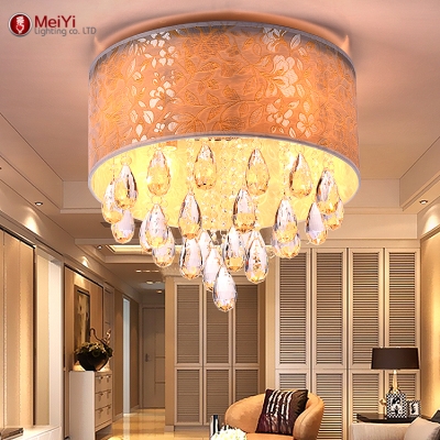 surface mounted modern led ceiling lights for living room and bedroom luminaria teto fashion ceiling lamp for home [crystal-ceiling-lights-2592]