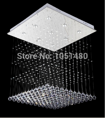 top s flush mount contemporary square crystal chandelier l60*w60*h80cm home lighting [modern-crystal-chandelier-5102]