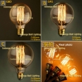 vintage edison incandescent light bulb g80 g95 g125 e27 40w 60w 110v 220v decorative lamp bulb vertical firework edison lamp
